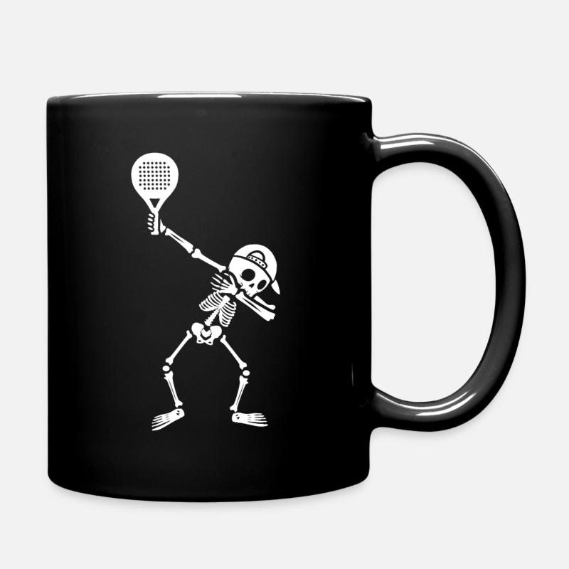 Padel-Tennis Dabbing Skelett Kinder Jungen Padel - Tasse einfarbig - Schwarz
