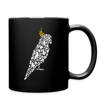 Gelbhaubenkakadu Kakadu Frauen Vogel Papagei - Tasse einfarbig - Schwarz - Rechts