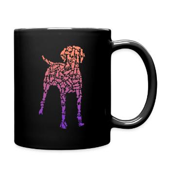 Weimaraner Dogs Dog Mom Ladies Kids Vizslas - Full Colour Mug - black - Right