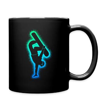 Snowboarders Snowboard Hommes Snowboard Garçons - Mug uni - noir - Droite
