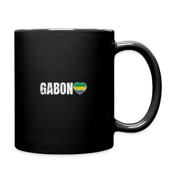 Gabon - Full Colour Mug - black - Right