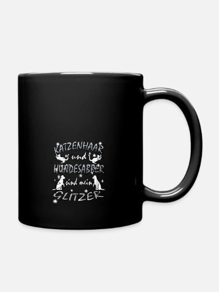 tmfa poil de chat animal poil poil de chien bon animal scintille - Mug uni - noir