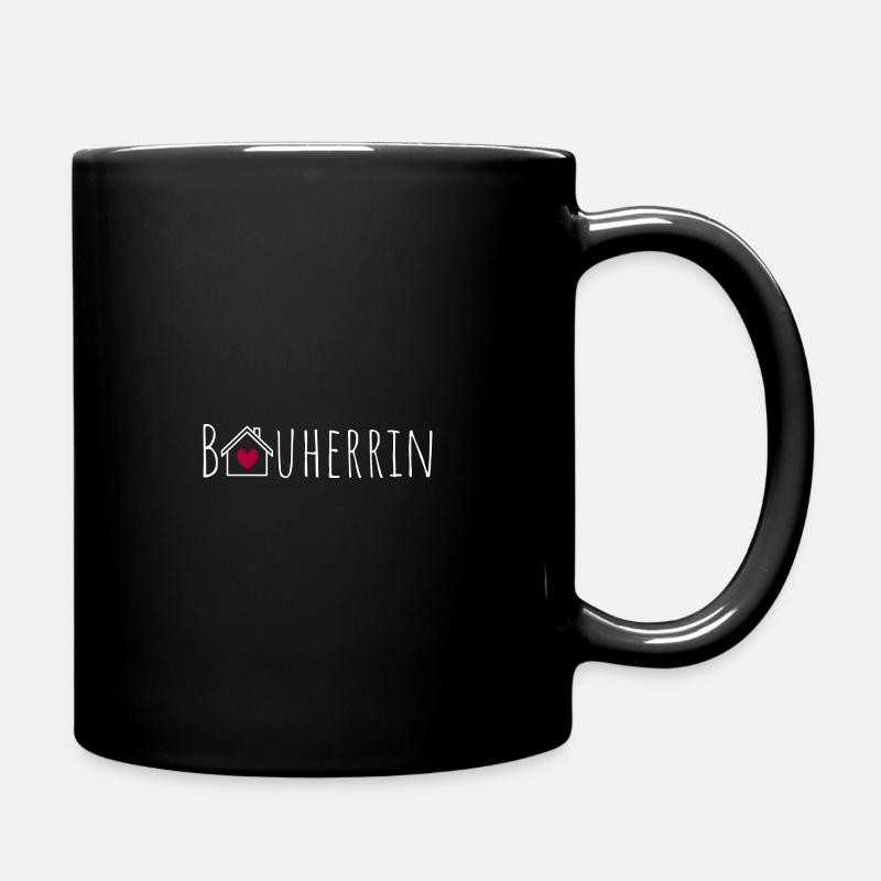 Bauherrin - Tasse einfarbig - Schwarz