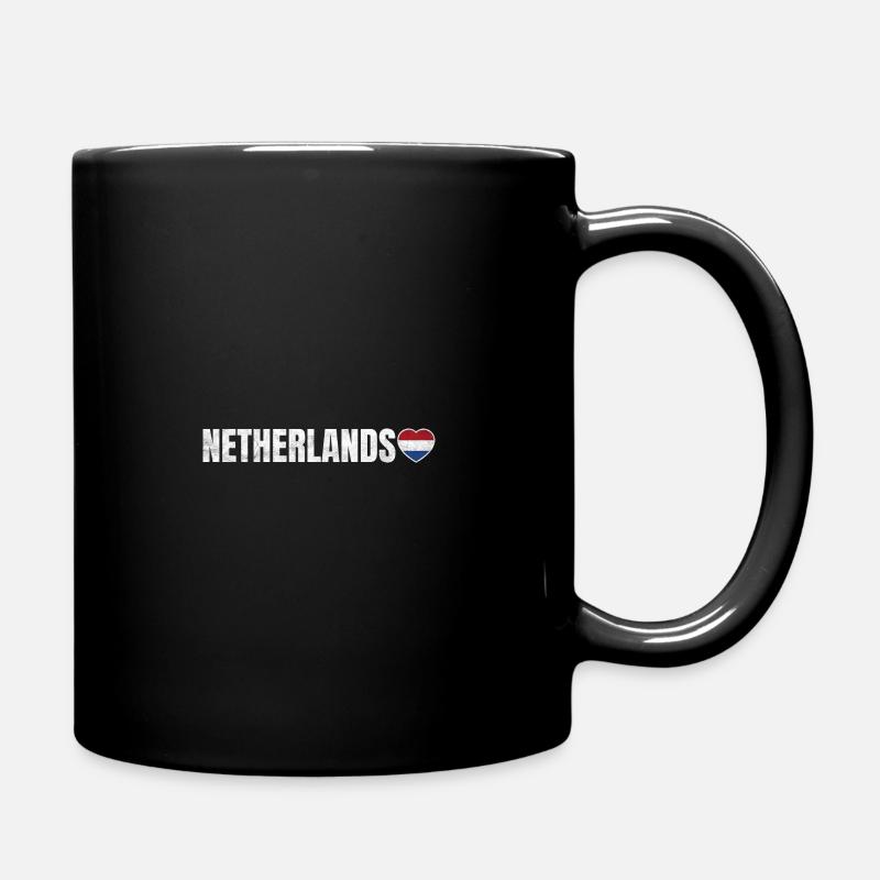 Niederlande - Tasse einfarbig - Schwarz