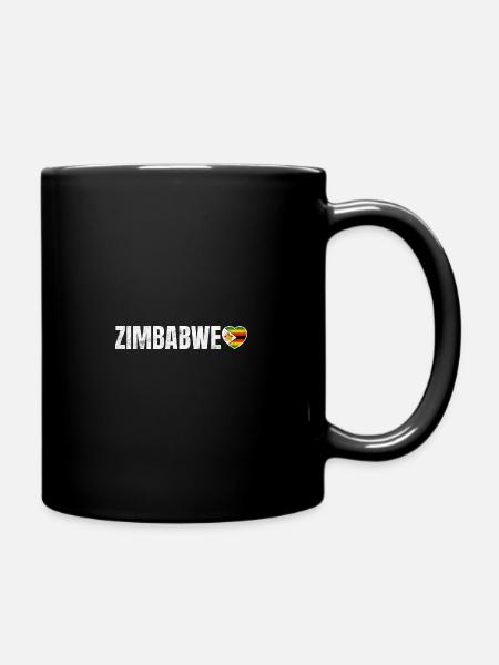 Simbabwe - Tasse einfarbig - Schwarz
