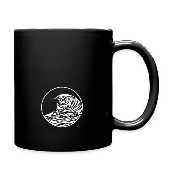 Strong Ocean - Tasse einfarbig - Schwarz - Rechts