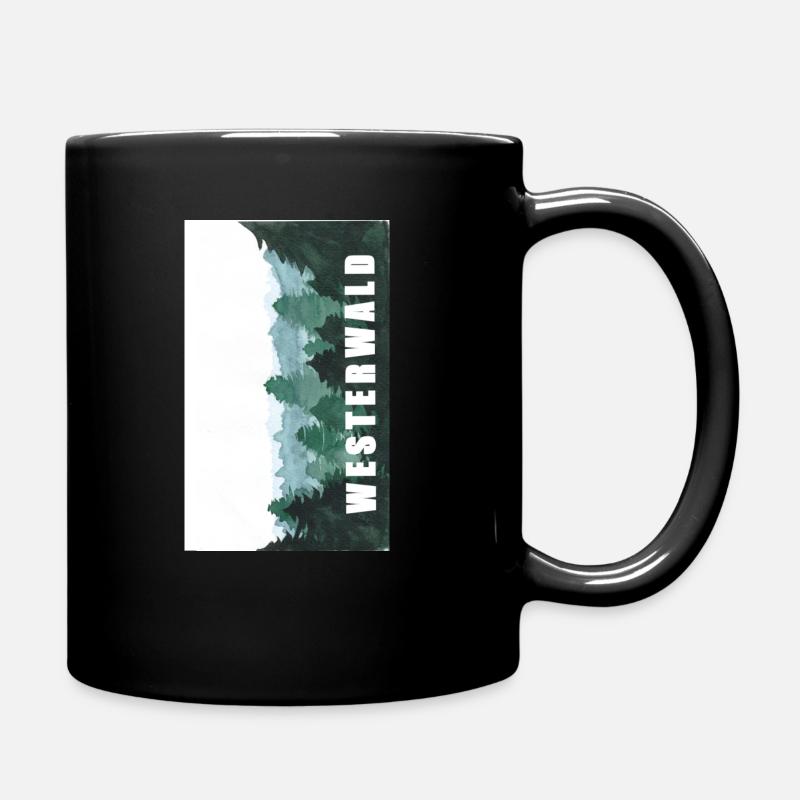 Westerwald - Tasse einfarbig - Schwarz