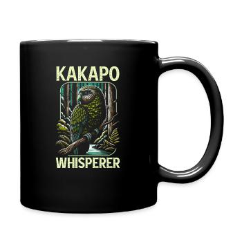 Kakapo Lover New Zealand Owl Parrot Bird - Full Colour Mug - black - Right