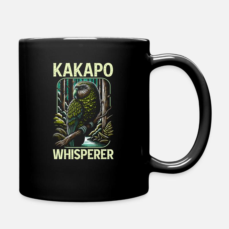 Kakapo Lover Neuseeland Eulenpapagei Vogel - Tasse einfarbig - Schwarz