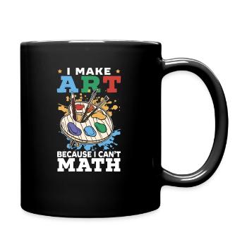 Art Student Artistic Art Brush Art - Full Colour Mug - black - Right