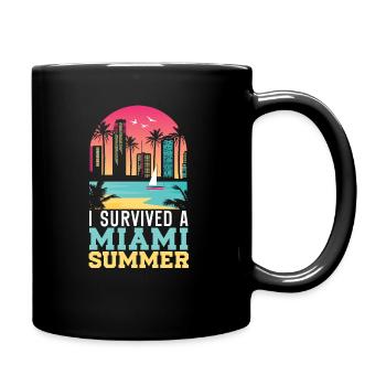 United States USA State of America Miami - Full Colour Mug - black - Right