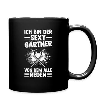 Sexy Gärtner Farmer Gemüse Garten Liebe Spruch Nat - Tasse einfarbig - Schwarz - Rechts