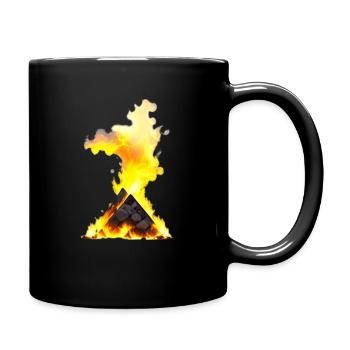 Fire Lager - Tasse einfarbig - Schwarz - Rechts