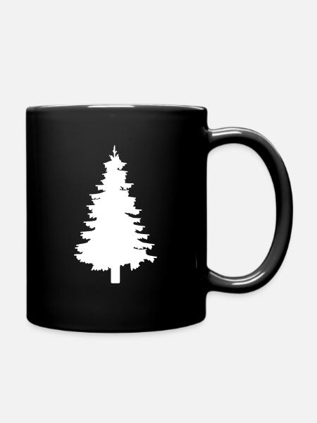 Fir tree - Full Colour Mug - black