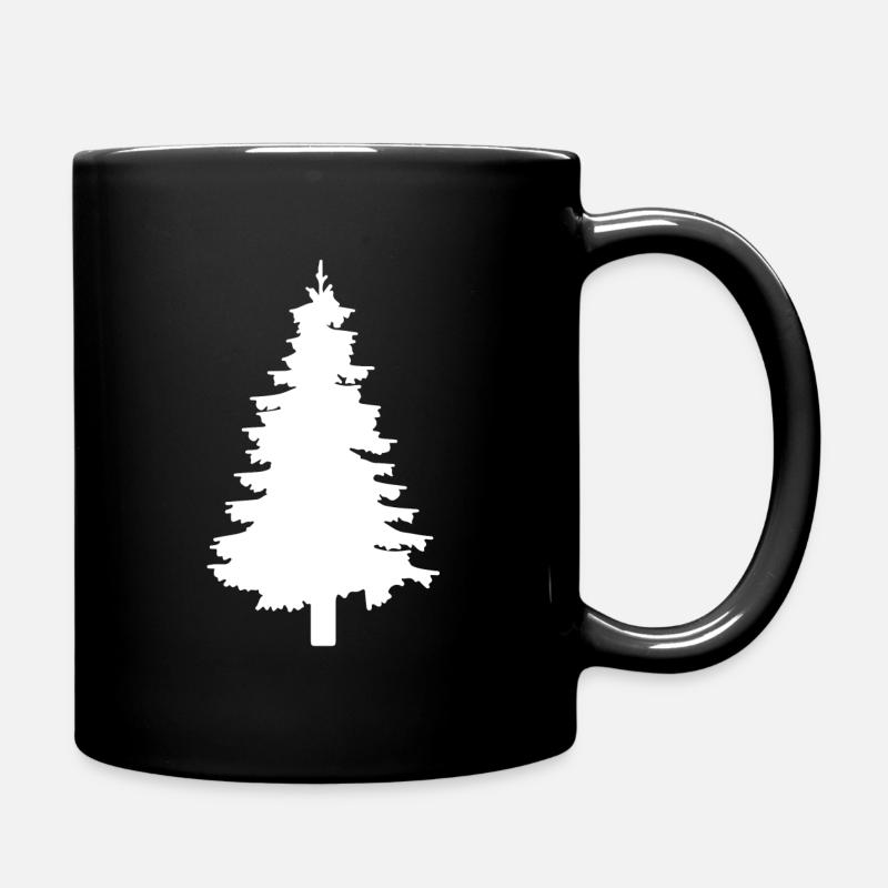 Tanne Baum - Tasse einfarbig - Schwarz