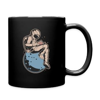 lesen - Tasse einfarbig - Schwarz - Rechts