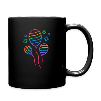 Happy Pride Month Gay Pride LGBTQI+ Rainbow Flags - Tasse einfarbig - Schwarz - Rechts