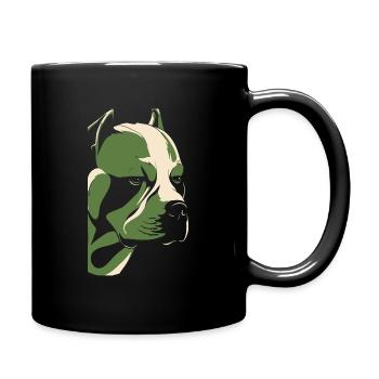 Pitbull - Full Colour Mug - black - Right