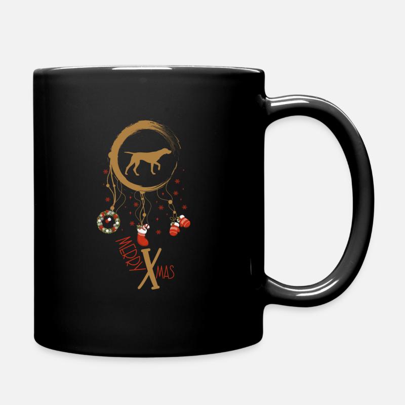 Pointer Weihnachten Weihnachtstraumfänger - Tasse einfarbig - Schwarz