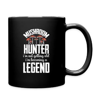 Mushroom pickers and mushroom friends - Full Colour Mug - black - Right