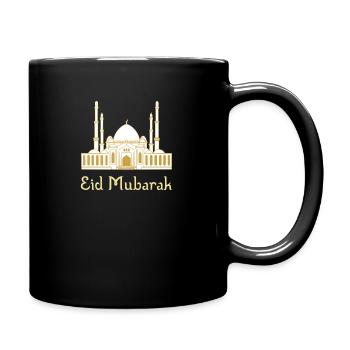 Eid Mubarak/ Ramadan / Islam / Moschee - Tasse einfarbig - Schwarz - Rechts