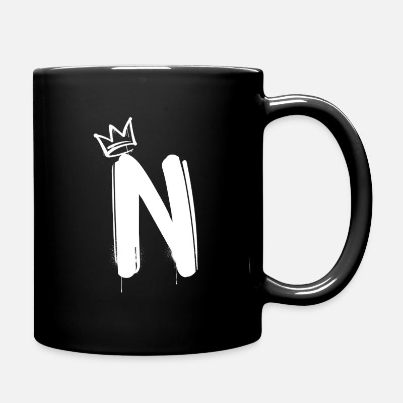 N - Tasse einfarbig - Schwarz