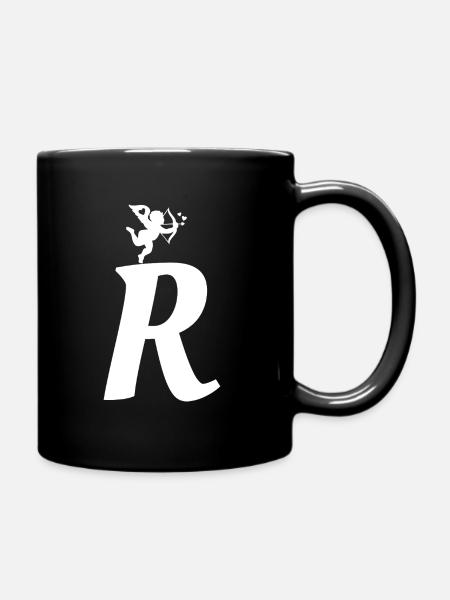 R - Tasse einfarbig - Schwarz
