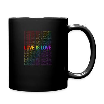 L'amour c'est l'amour - Mug uni - noir - Droite