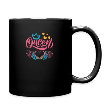 Queen - Full Colour Mug - black - Right