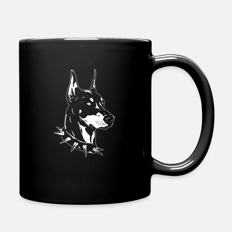 Doberman - Tasse einfarbig - Schwarz