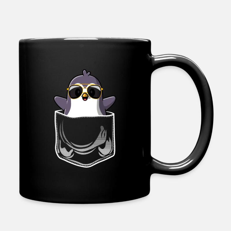 Pinguin Brusttasche Sonnenbrille Pocket - Tasse einfarbig - Schwarz