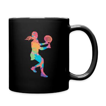 Padel Filles Padel Joueur Padel Tennis Femmes - Mug uni - noir - Droite