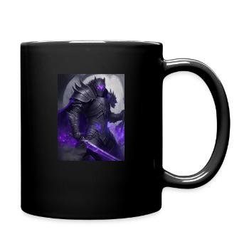 Black Purple Knight1 - Tasse einfarbig - Schwarz - Rechts