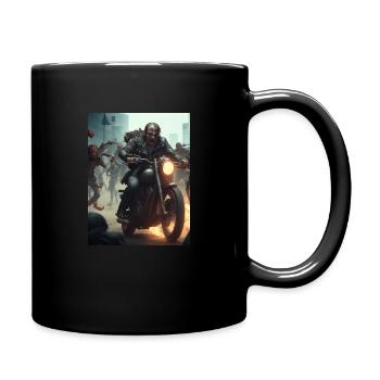 Zombie Biker2 - Tasse einfarbig - Schwarz - Rechts