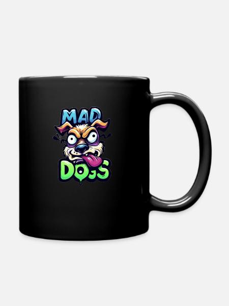MAD DOGS - Full Colour Mug - black