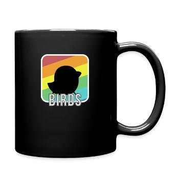 bird - Full Colour Mug - black - Right