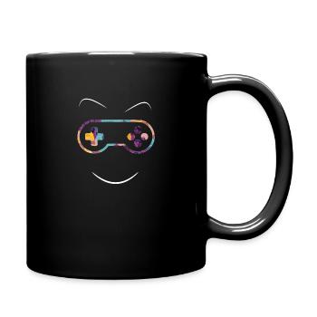 happy game, j'aime les jeux video - Mug uni - noir - Droite