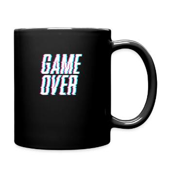 Game Over - Tasse einfarbig - Schwarz - Rechts