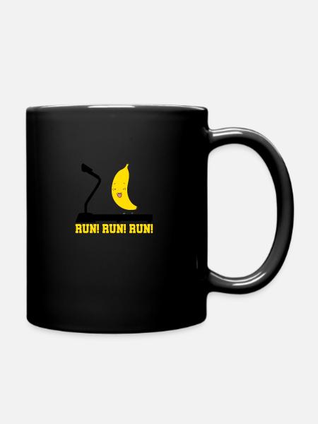 RUN RUN RUN! BANANE - Mug uni - noir