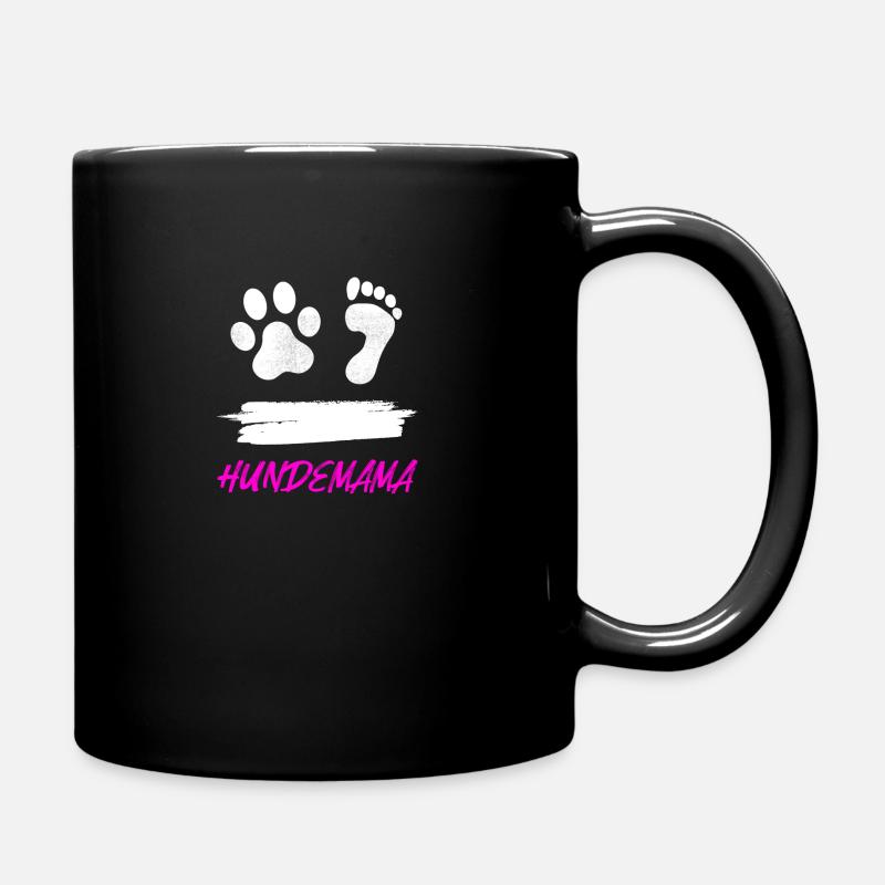 Hundemama HUND TShirt Spruch Hundepapa - Tasse einfarbig - Schwarz