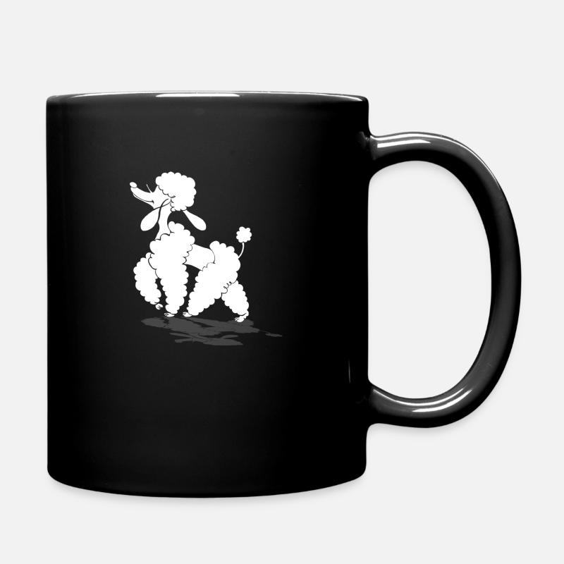Pudel - Tasse einfarbig - Schwarz