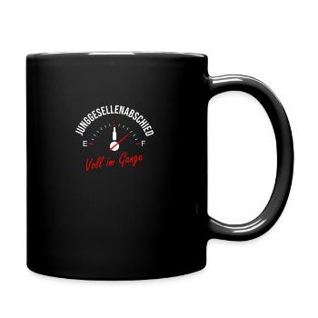 Junggesellenabschied - Voll im Gange - Tasse einfarbig - Schwarz - Rechts