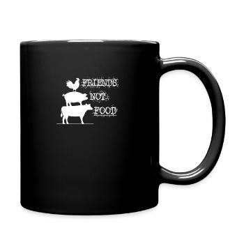 Friends Not Food Vegan Vegan Bien-être animal - Mug uni - noir - Droite