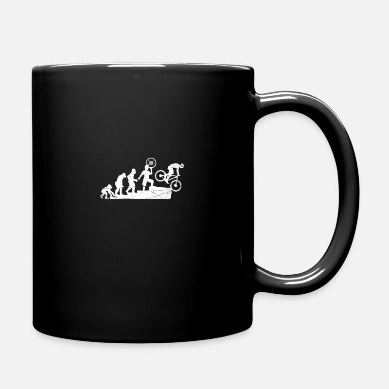 Mountain bike bicycle evolution biker - Full Colour Mug - black