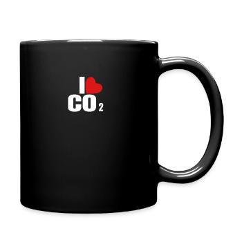 J'adore le dioxyde de carbone CO2 - Mug uni - noir - Droite