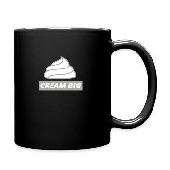 Cream Big Cream Funny Saying Gift - Full Colour Mug - black - Right