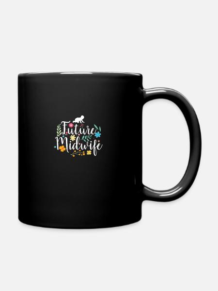 Hebammen Schule | Hebammen Geburtshelfer Geschenke - Tasse einfarbig - Schwarz