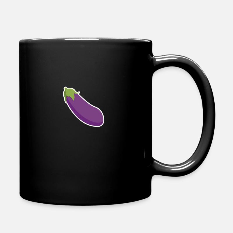 Aubergine aubergine - Mug uni - noir