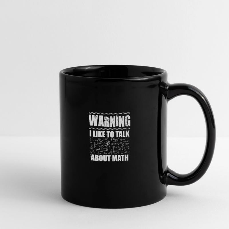 Avertissement mathématicien | Maths enseignant idée cadeau Mug uni