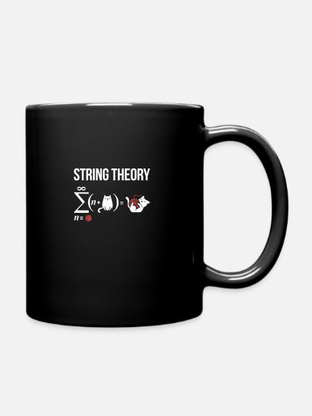 théorie des cordes, astrophysique schrödinger cat Phys - Mug uni - noir